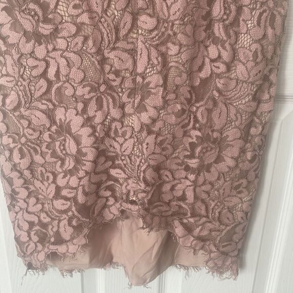 Eliza J Tulip Hem Lace V-Neck Sleeveless Cocktail Dress In Blush Pink Sz 10 NWT - Picture 6 of 6